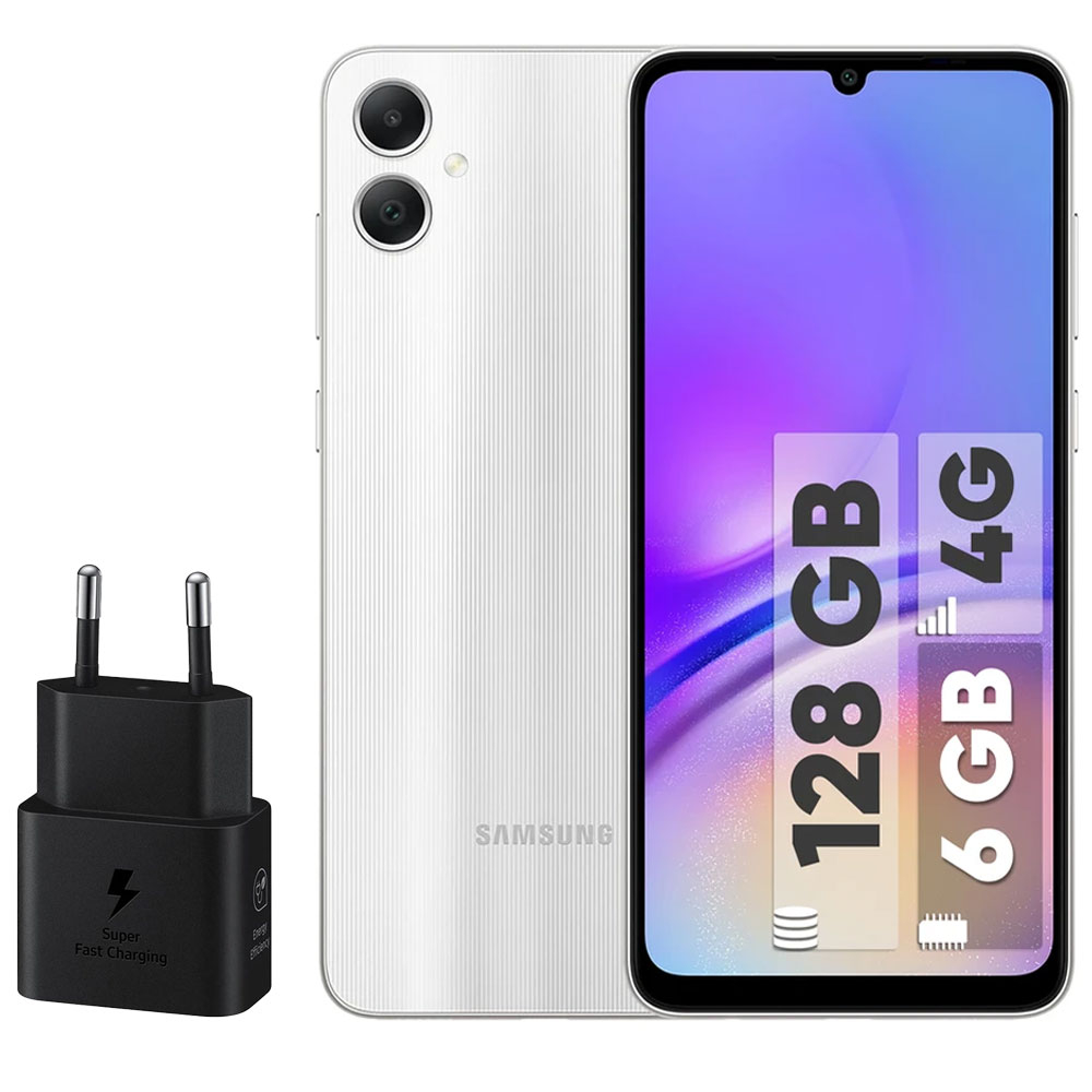 گوشی موبایل سامسونگ مدل Galaxy A05 دو سیم کارت ظرفیت 128 گیگابایت و رم 6 گیگابایت – به همراه شارژر سامسونگ