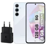 گوشی موبایل سامسونگ مدل Galaxy A35 دو سیم کارت ظرفیت 128 گیگابایت رم 8 گیگابایت به همراه شارژر 25وات سامسونگ - ویتنام