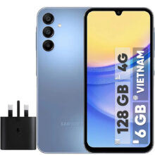 گوشی موبایل سامسونگ مدل Galaxy A15 دو سیم کارت ظرفیت 128 گیگابایت و رم 6 گیگابایت به همراه شارژر سامسونگ – ویتنام