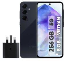 گوشی موبایل سامسونگ مدل Galaxy A55 دو سیم کارت ظرفیت 256 گیگابایت و رم 8 گیگابایت به همراه شارژر سامسونگ – ویتنام