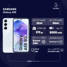 گوشی موبایل سامسونگ مدل Galaxy A55 دو سیم کارت ظرفیت 128 گیگابایت و رم 8 گیگابایت