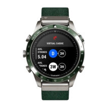 ساعت هوشمند گارمین مدل MARQ Golfer (Gen 2) with pine green Jacquard-weave nylon watch strap