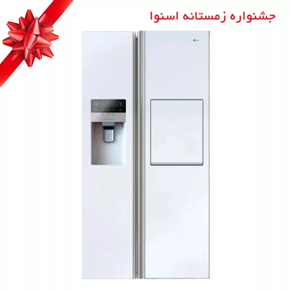 یخچال و فریزر ساید بای ساید 35 فوت اسنوا مدل S2Di-L310-W