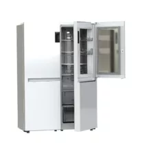 یخچال فریزر دوقلو 36 فوت دیپوینت مدل MasterPro-NRD15 S با ارتفاع 1800، پهنای 1200 و عمق 63 سانتی متر، میزان مصرف انرژی A+، دارای 5 طبقه در یخچال و 7 طبقه در فریزر، دارای سیستم نوفراست