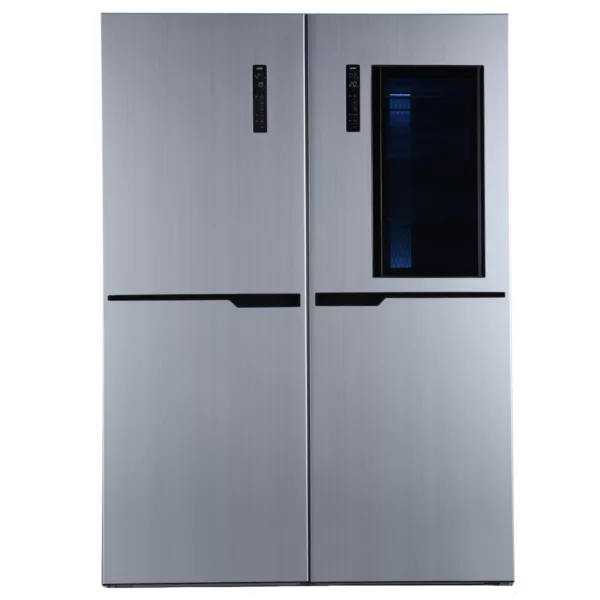 یخچال فریزر دوقلو 40 فوت استیلون مدل STORM PLUS، دارای اخطار باز ماندن درب و یخساز دستی، ارتفاع 200، پهنای 65 و عمق 65 سانتی‌ متر، میزان مصرف انرژی C، دارای 8 طبقه در یخچال و 8 طبقه در فریزر