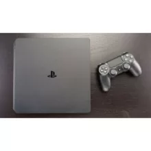 کنسول بازی سونی مدل Playstation 4 Slim ریجن 3 سری CUH-2218B ظرفیت 1 ترابایت به همراه کارت نصب 20 عدد بازی
