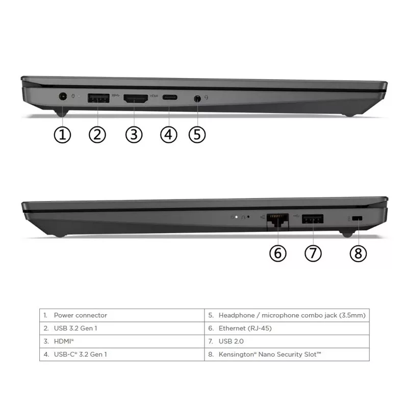 لپ تاپ 15.6 اینچی لنوو مدل V15 G4 IRU-i3 1315U-12GB DDR4-256SSD-TN - کاستوم شده