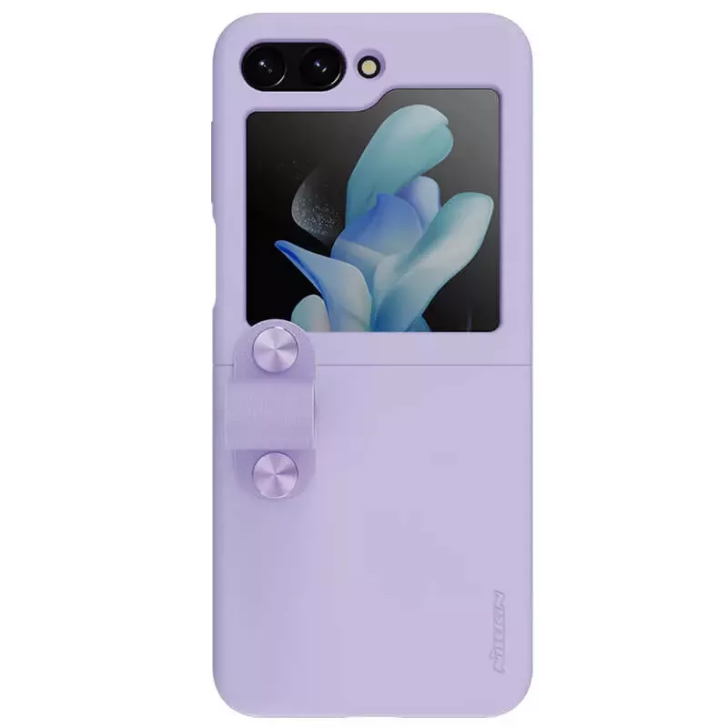 کاور نیلکین مدل Flex Flip Finger Strap Liquid Silicone مناسب برای گوشی موبایل سامسونگ Galaxy Z Flip5/W24 Flip
