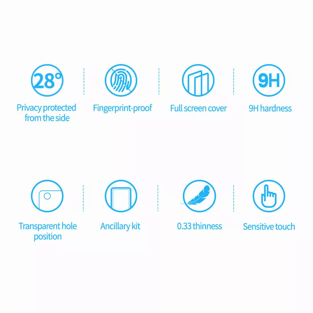 محافظ صفحه نمایش حریم شخصی  کی-دوو مدل Privacy-Glass مناسب برای گوشی موبایل اپل Iphone 13 Pro Max
