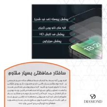 محافظ صفحه نمایش مات دیاموند مدل Tough مناسب برای گوشی موبایل سامسونگ Galaxy A55 5G به همراه محافظ پشت گوشی