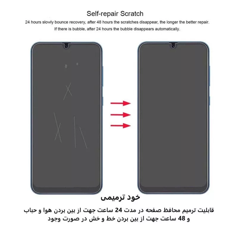 محافظ صفحه نمایش بوف مدل HydroBull مناسب برای گوشی موبایل سامسونگ Galaxy S25 Ultra به همراه محافظ پشت گوشی