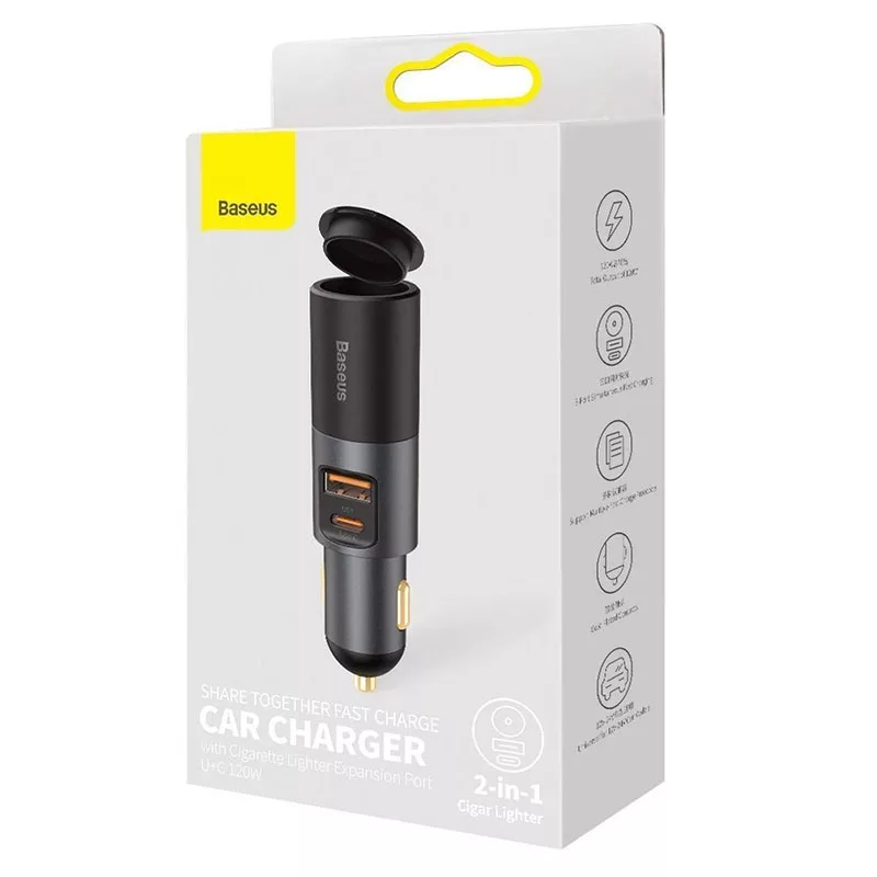 شارژر فندکی 120 وات بیسوس مدل CCBX-120CX
