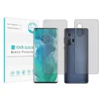 محافظ صفحه نمایش مات راک اسپیس مدل HyMTT مناسب برای گوشی موبایل موتورولا +Edge به همراه محافظ پشت گوشی