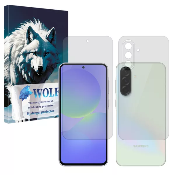 محافظ صفحه نمایش مات ولف مدل Tough مناسب برای گوشی موبایل سامسونگ Galaxy A36 به همراه محافظ پشت گوشی
