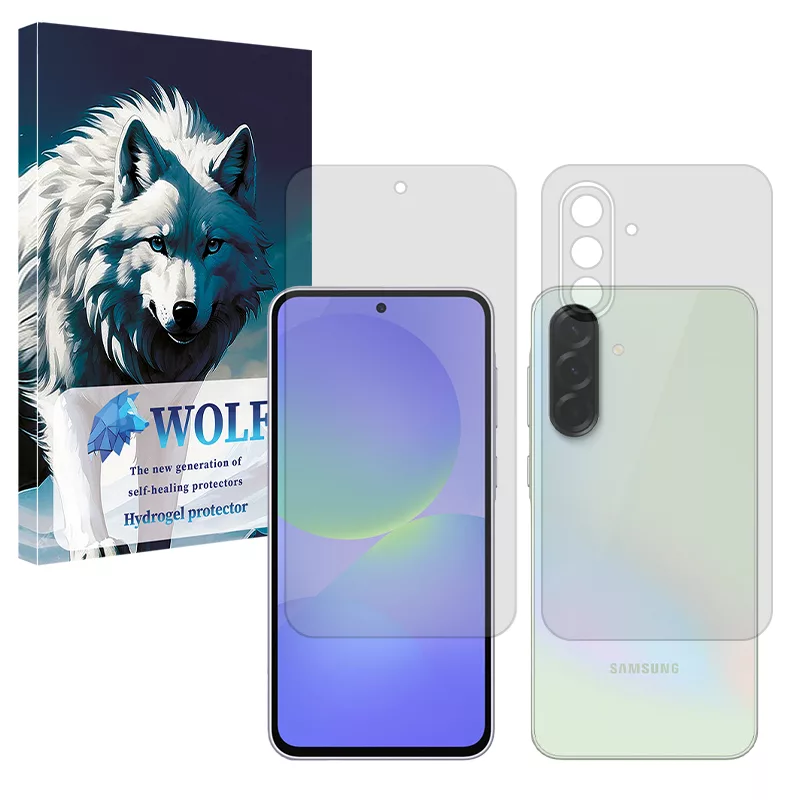 محافظ صفحه نمایش مات ولف مدل Tough مناسب برای گوشی موبایل سامسونگ Galaxy A36 به همراه محافظ پشت گوشی محافظ صفحه نمایش مات ولف مدل Tough مناسب برای گوشی موبایل سامسونگ Galaxy A36 به همراه محافظ پشت گوشی