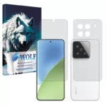 محافظ صفحه نمایش شفاف ولف مدل Tough مناسب برای گوشی موبایل شیائومی 15 Pro به همراه محافظ پشت گوشی