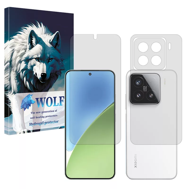 محافظ صفحه نمایش شفاف ولف مدل Tough مناسب برای گوشی موبایل شیائومی 15 Pro به همراه محافظ پشت گوشی محافظ صفحه نمایش شفاف ولف مدل Tough مناسب برای گوشی موبایل شیائومی 15 Pro به همراه محافظ پشت گوشی