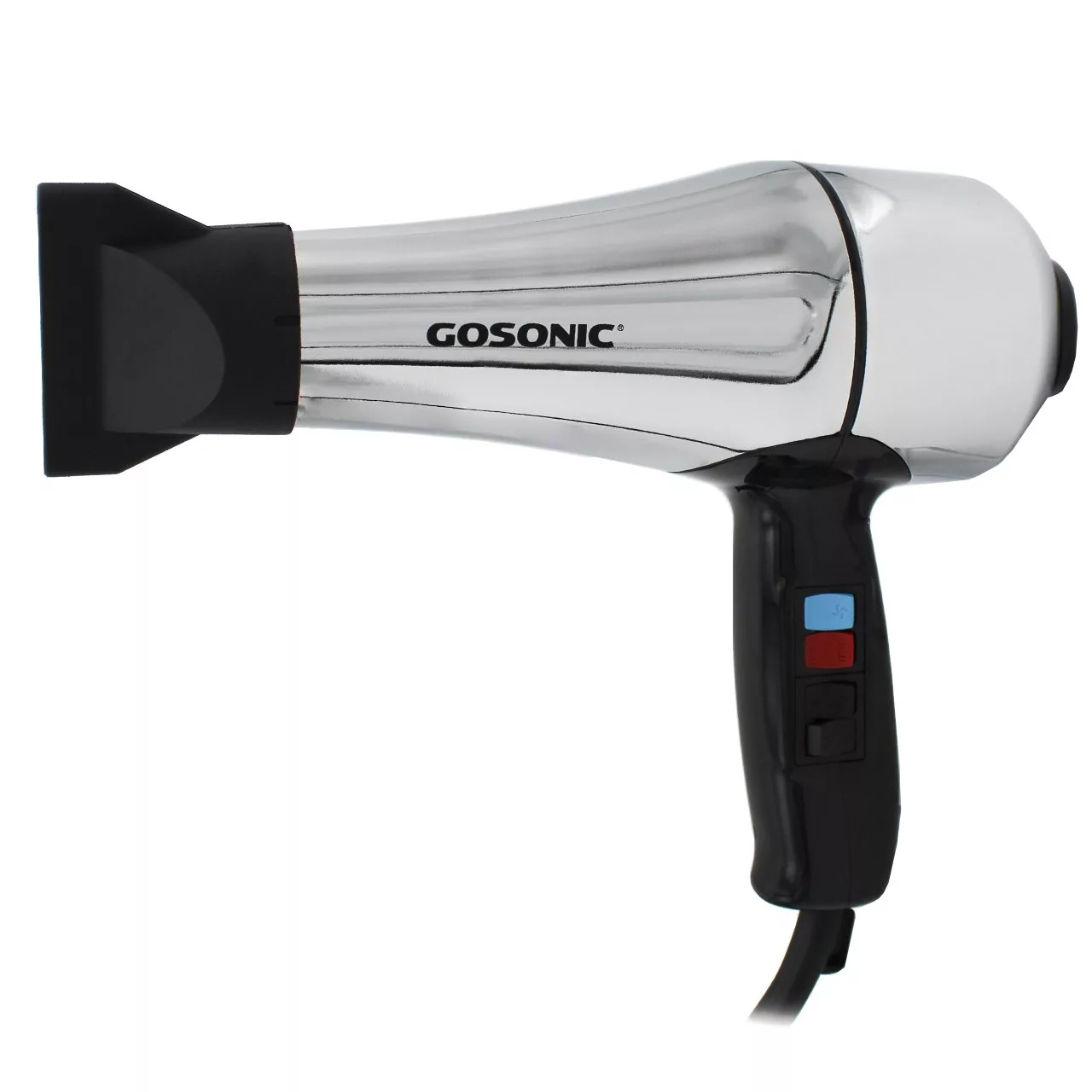 سشوار حرفه ای گوسونیک مدل GHD-229، موتور AC با توان مصرفی 1800 وات، دارای قابلیت باد سرد، فناوری تولید یون، وزن 892 گرم، تنظیم حرارت 3 حالته و کنترل سرعت 2 حالته، به همراه 1 عدد سری متمرکزکننده