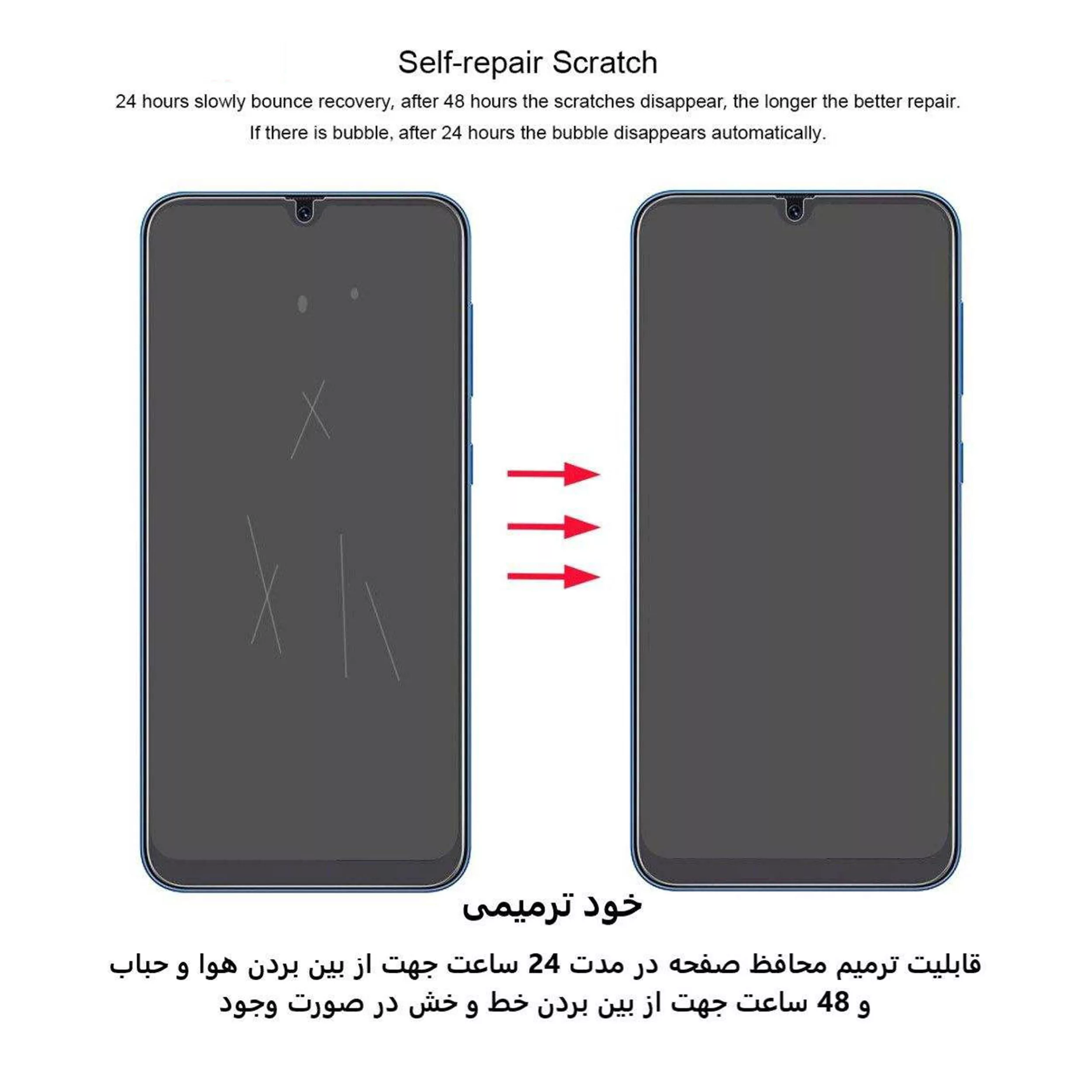 محافظ صفحه نمایش مات بوف مدل Hgm15 مناسب برای گوشی موبایل سامسونگ Galaxy Note 10 Plus به همراه پشت گوشی