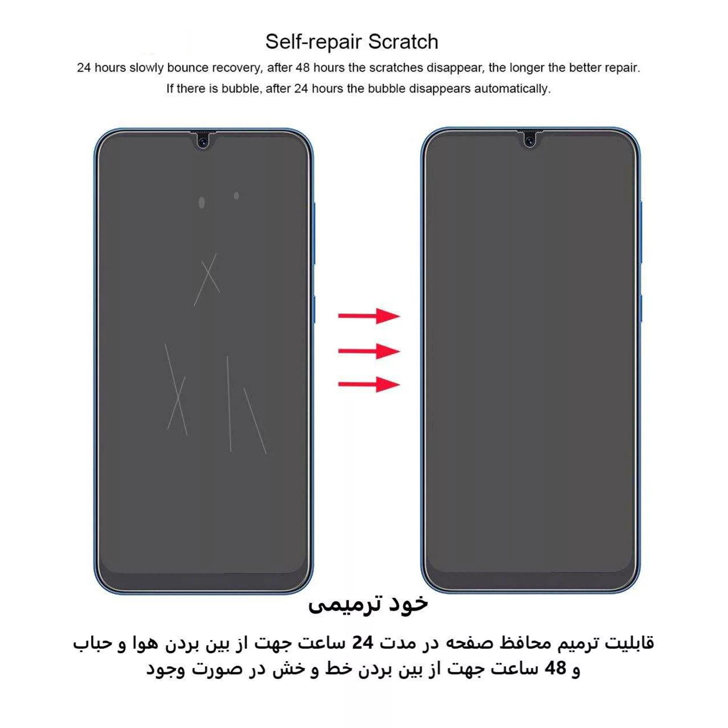 محافظ صفحه نمایش بوف مدل Hydrogel مناسب برای گوشی موبایل سامسونگ Galaxy S22 Plus
