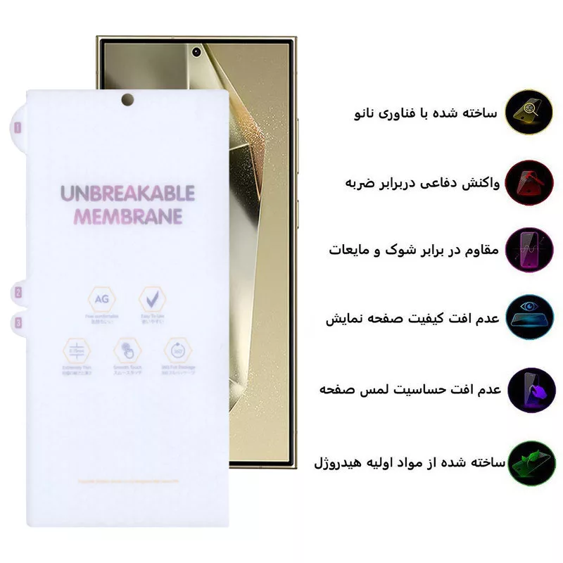 محافظ صفحه نمایش مات بوف مدل Hydrogel-Matte مناسب برای گوشی موبایل سامسونگ Galaxy S24 Ultra / S23 Ultra / S22 Ultra