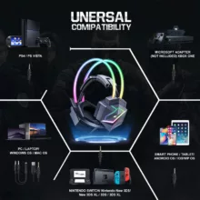 هدفون مخصوص بازی اونیکوما مدل X20 RGB-HEAD