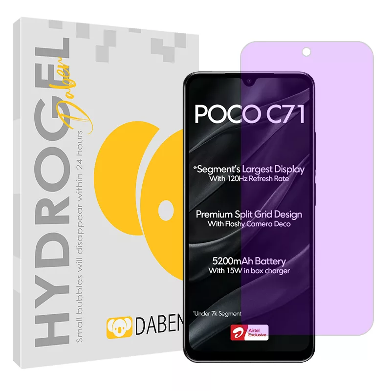 محافظ صفحه نمایش ضداشعه بنفش دبن مدل Eye Care مناسب برای گوشی موبایل شیائومی Poco C71 محافظ صفحه نمایش ضداشعه بنفش دبن مدل Eye Care مناسب برای گوشی موبایل شیائومی Poco C71