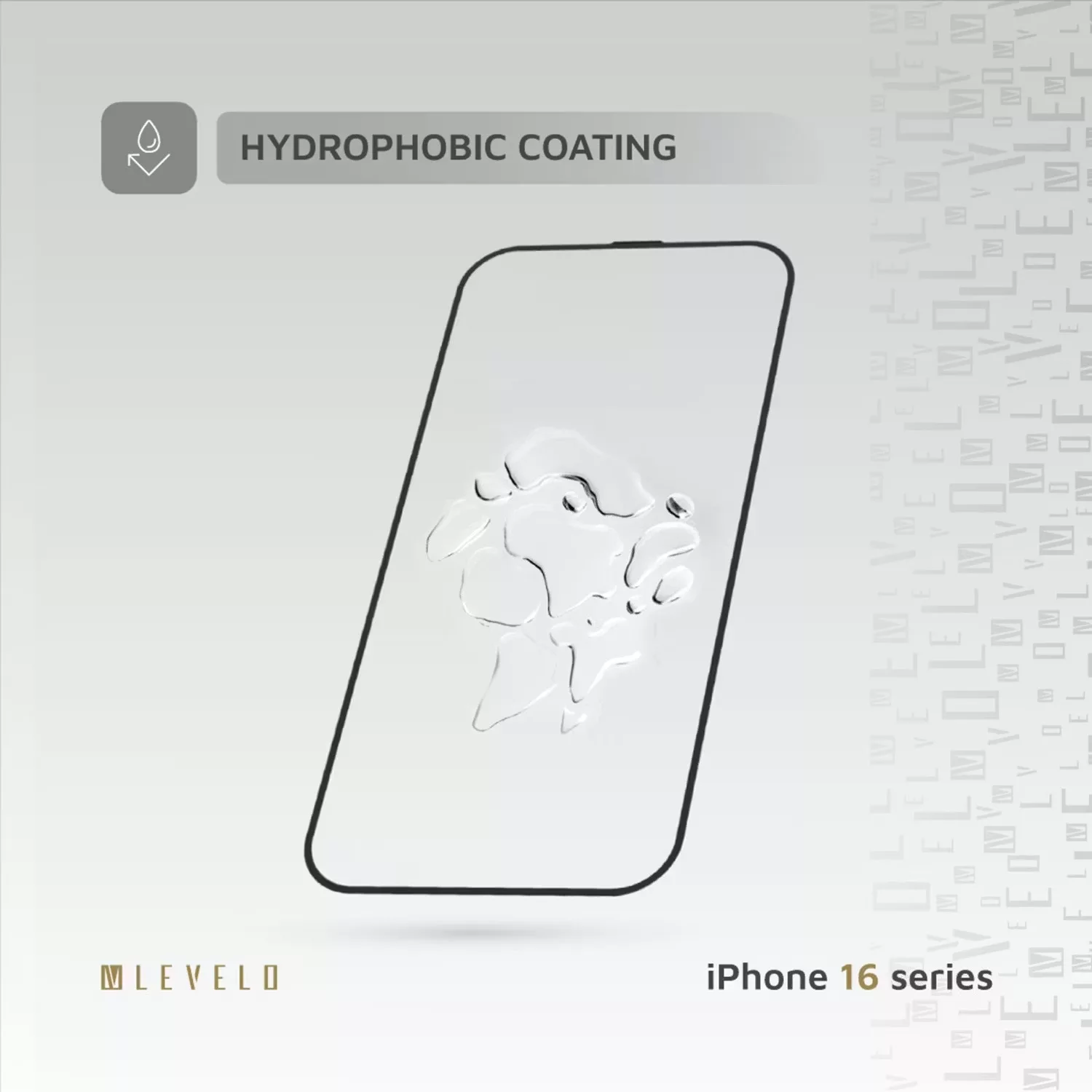 محافظ صفحه نمایش لِولو مدل 3D Resin Glue مناسب برای گوشی موبایل اپل iPhone 16 Pro Max