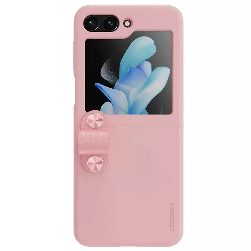 کاور نیلکین مدل Flex Flip Finger Strap Liquid Silicone مناسب برای گوشی موبایل سامسونگ Galaxy Z Flip5/W24 Flip