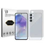 محافظ صفحه نمایش مات دیاموند مدل Tough مناسب برای گوشی موبایل سامسونگ Galaxy A55 5G به همراه محافظ پشت گوشی
