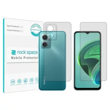 محافظ صفحه نمایش شفاف راک اسپیس مدل HyGEL مناسب برای گوشی موبایل شیائومی   Redmi 10 5G  به همراه محافظ پشت