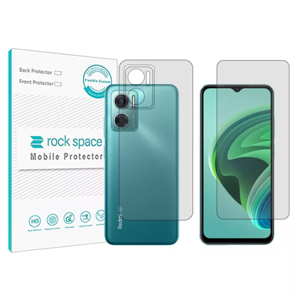 محافظ صفحه نمایش شفاف راک اسپیس مدل HyGEL مناسب برای گوشی موبایل شیائومی   Redmi 10 5G  به همراه محافظ پشت
