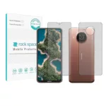 محافظ صفحه نمایش مات راک اسپیس مدل HyMTT مناسب برای گوشی موبایل نوکیا X20 5G به همراه محافظ پشت گوشی