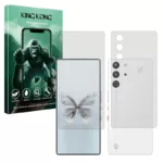 محافظ صفحه نمایش شفاف کینگ کونگ مدل Tough مناسب برای گوشی موبایل زد تی ای nubia RedMagic 10 Pro به همراه محافظ پشت گوشی