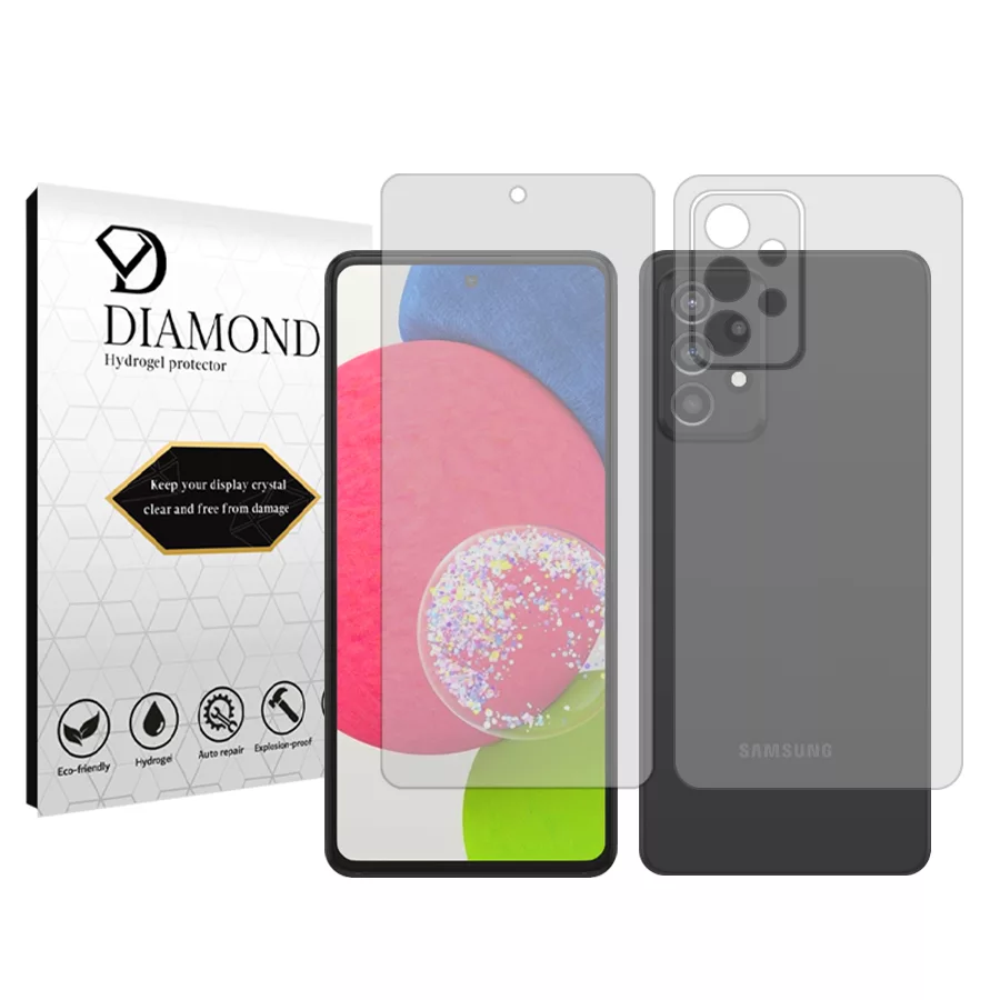 محافظ صفحه نمایش شفاف دیاموند مدل Tough مناسب برای گوشی موبایل سامسونگ Galaxy A52s 5G به همراه محافظ پشت گوشی محافظ صفحه نمایش شفاف دیاموند مدل Tough مناسب برای گوشی موبایل سامسونگ Galaxy A52s 5G به همراه محافظ پشت گوشی