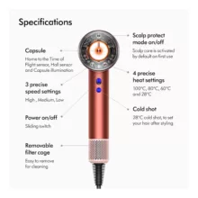 سشوار نیمه حرفه ای 1600 وات دایسون مدل Supersonic nural