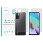 محافظ صفحه نمایش شفاف راک اسپیس مدل HyGEL مناسب برای گوشی موبایل شیائومی Redmi Note 11 4G به همراه محافظ پشت گوشی