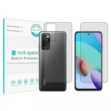 محافظ صفحه نمایش شفاف راک اسپیس مدل HyGEL مناسب برای گوشی موبایل شیائومی Redmi Note 11 4G به همراه محافظ پشت گوشی