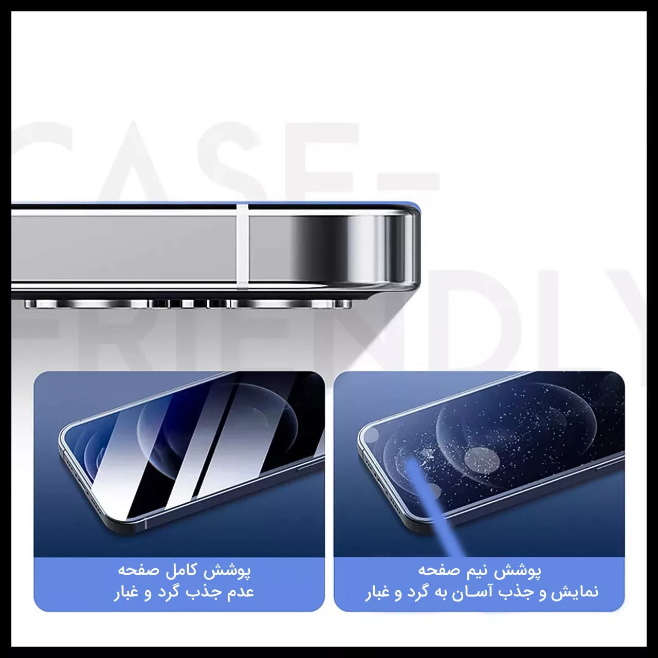 محافظ صفحه نمایش هیدروژل راک اسپیس مدل Camera Cut مناسب برای گوشی موبایل اپل iPhone 13