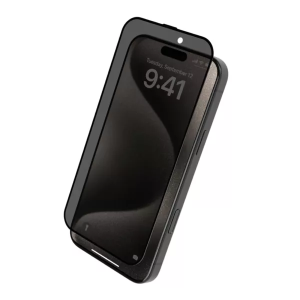 محافظ صفحه نمایش لِولو مدل 3D Resin Glue Privacy مناسب برای گوشی موبایل اپل iPhone 16 Pro Max