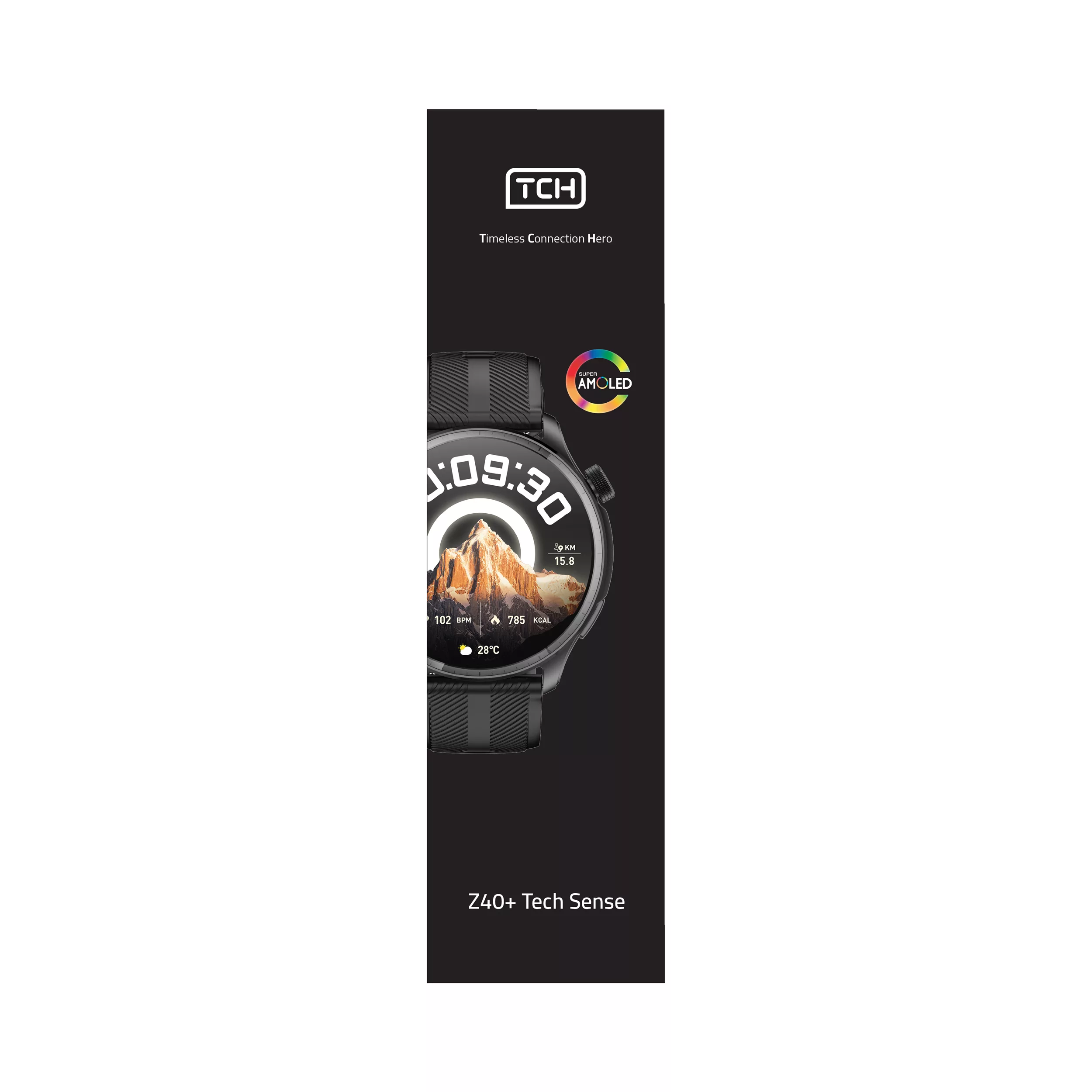 ساعت هوشمند تی سی اچ مدل Z40+ Tech Sense، مناسب برای ورزش، روزمره، رسمی، دارای قابلیتهای صفحه نمایش رنگی و لمسی، کنترل موسیقی