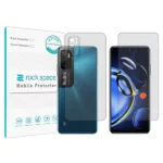 محافظ صفحه نمایش شفاف راک اسپیس مدل HyGEL  مناسب برای گوشی موبایل شیائومی Redmi 11SE به همراه محافظ پشت