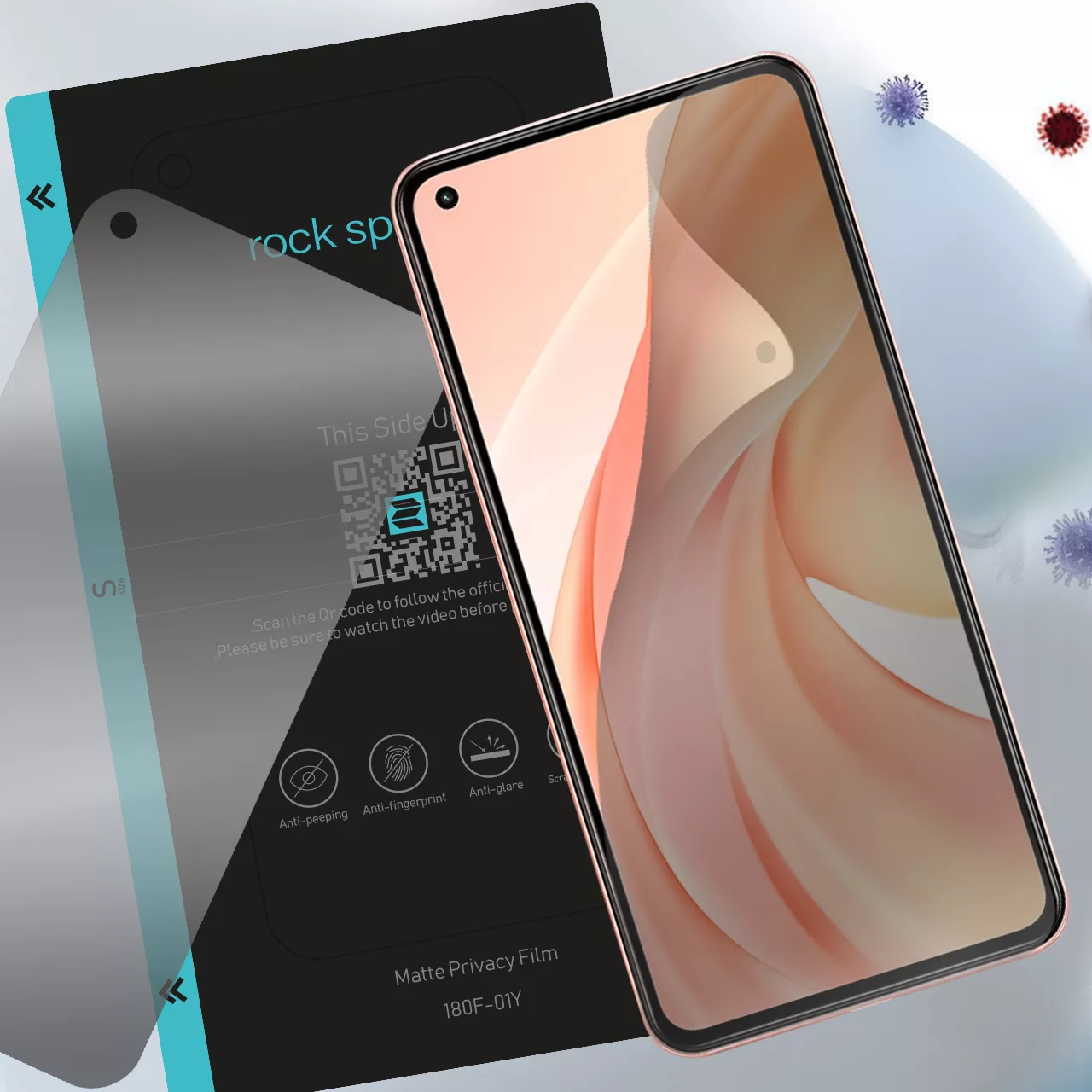 محافظ صفحه نمایش حریم شخصی  راک اسپیس مناسب برای گوشی موبایل شیائومی mi 11 lite 5G