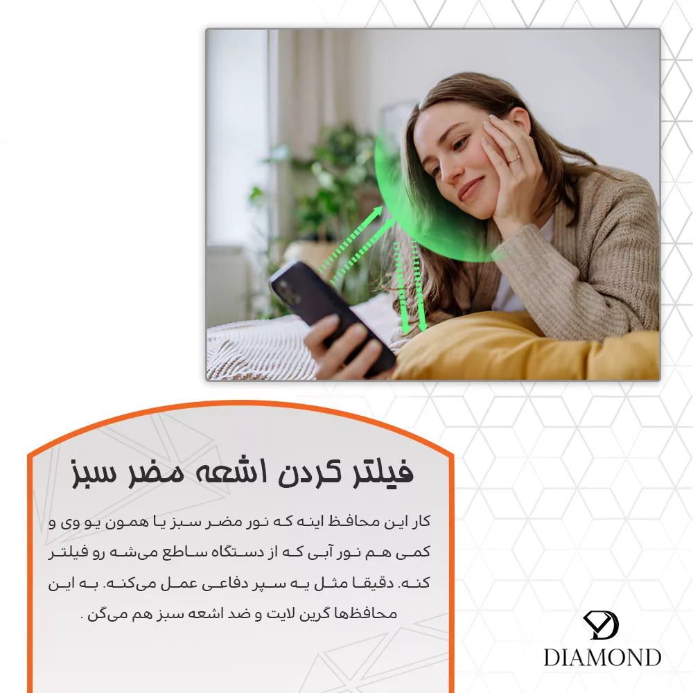محافظ صفحه نمایش گرین لایت دیاموند مدل Eye Care مناسب برای گوشی موبایل ناتینگ CMF Phone 2 Pro