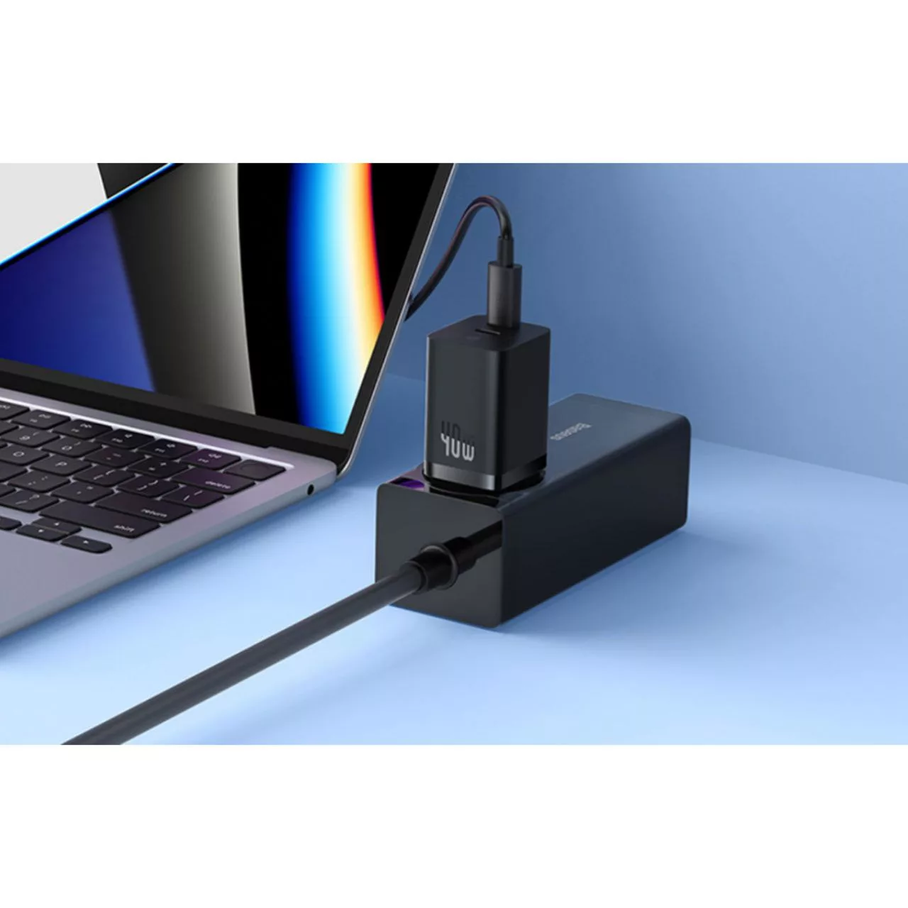 شارژر دیواری 40 وات بیسوس مدل GaN 5 Pro