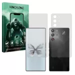 محافظ صفحه نمایش شفاف کینگ کونگ مدل Tough مناسب برای گوشی موبایل زد تی ای nubia RedMagic 10 Pro به همراه محافظ پشت گوشی