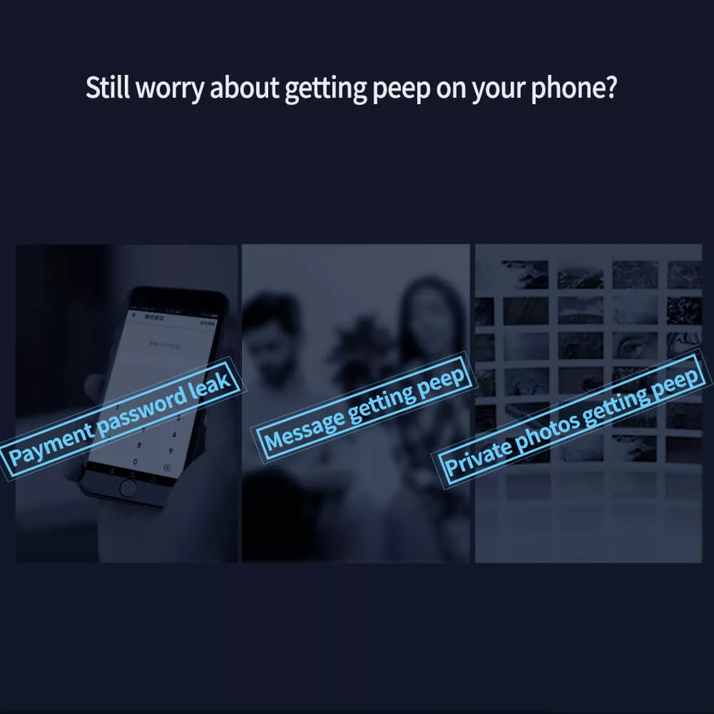 محافظ صفحه نمایش حریم شخصی  کی-دوو مدل Privacy-Glass مناسب برای گوشی موبایل اپل Iphone 13 Pro Max