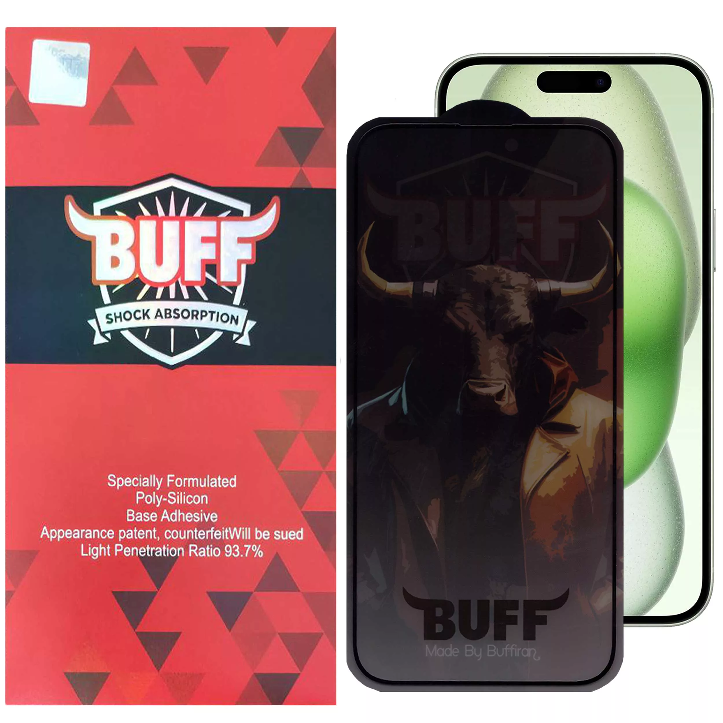محافظ صفحه نمایش حریم شخصی بوف مدل Pro Plus مناسب برای گوشی موبایل اپل iPhone 15 Plus محافظ صفحه نمایش حریم شخصی بوف مدل Pro Plus مناسب برای گوشی موبایل اپل iPhone 15 Plus