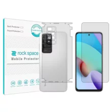 محافظ صفحه نمایش راک اسپیس مدل HyGEL مناسب برای گوشی موبایل شیائومی Redmi 10 2022 به همراه محافظ پشت گوشی