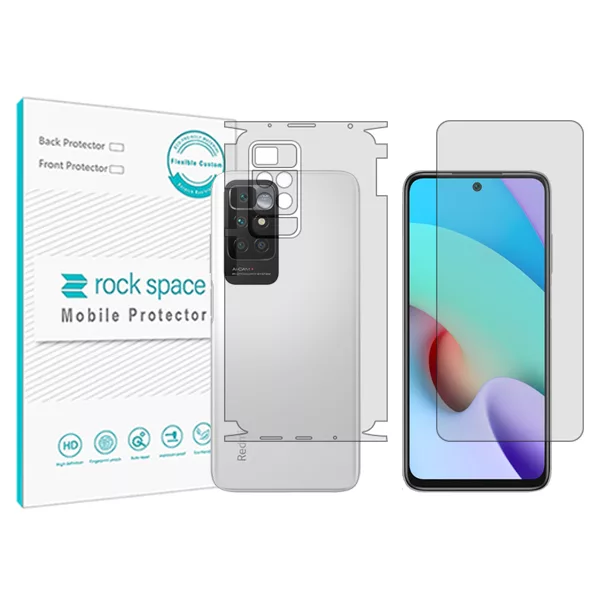 محافظ صفحه نمایش راک اسپیس مدل HyGEL مناسب برای گوشی موبایل شیائومی Redmi 10 2022 به همراه محافظ پشت گوشی محافظ صفحه نمایش راک اسپیس مدل HyGEL مناسب برای گوشی موبایل شیائومی Redmi 10 2022 به همراه محافظ پشت گوشی